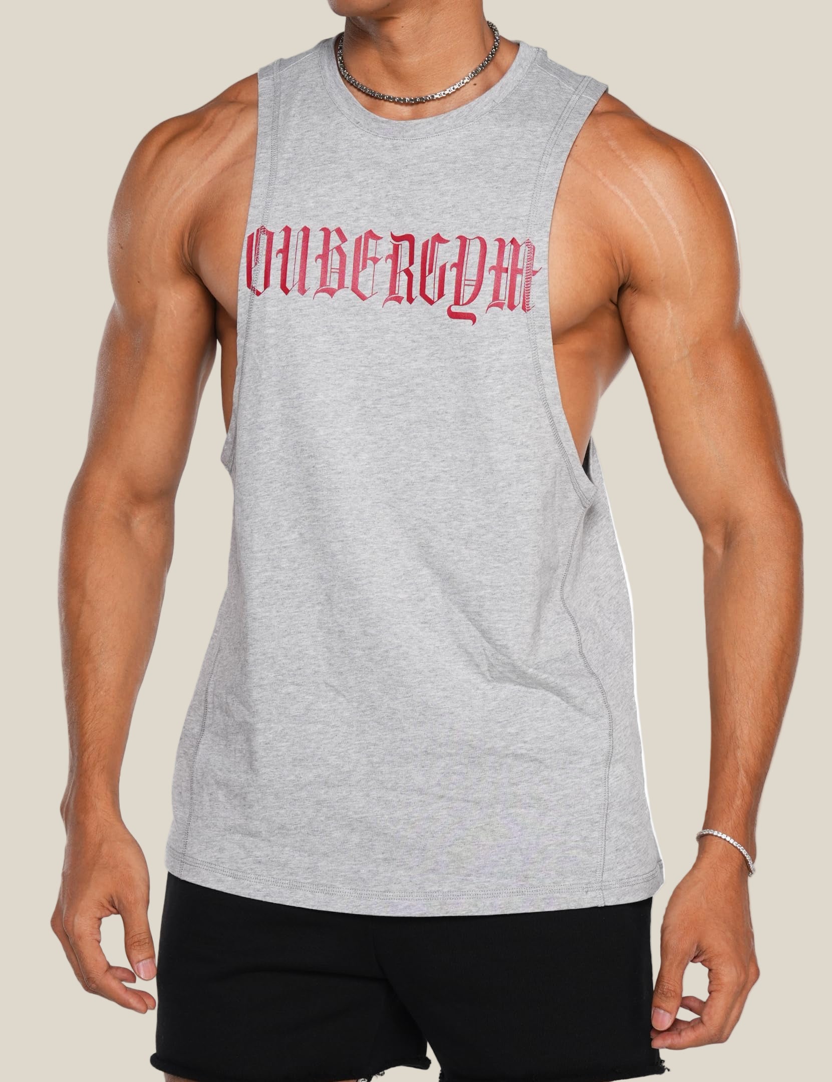 Graphic Drop Arm Tank Top