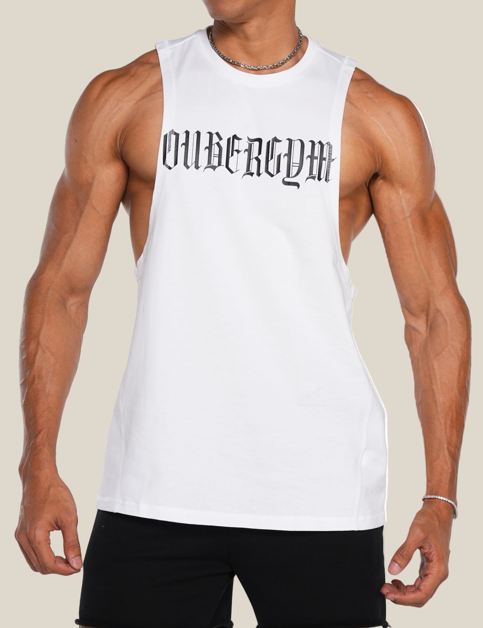 Graphic Drop Arm Tank Top